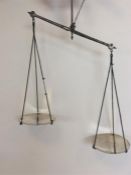 A pair of rare in-date Victorian pan scales with s