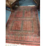 An Oriental rug.