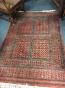 An Oriental rug.