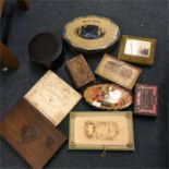 Old enamel tins etc.