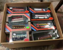 A large box containing Die-cast cars.