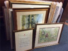 A quantity of good framed and glazed pictures.