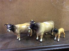 Three Beswick bulls.