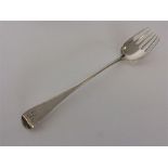 An unusual Georgian silver potato fork of OE pattern. Lon