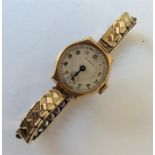 A lady's Rolex wristwatch in gold case and expanda