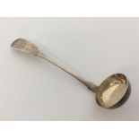 An early Provincial ladle spoon with hallmarked p