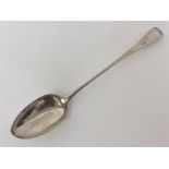 A good OE Georgian silver basting spoon. London. B