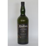 A massive 4.5 litre bottle of Ardbeg single malt w