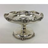 An attractive good quality slender silver sweet dish with