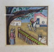 AFTER MARC CHAGALL: A small square picture of hors