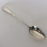 A Georgian OE pattern silver basting spoon. London. By WE