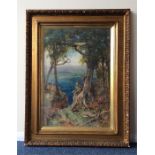 JOHN FINNIE (1829 - 1907): A large framed and glaz