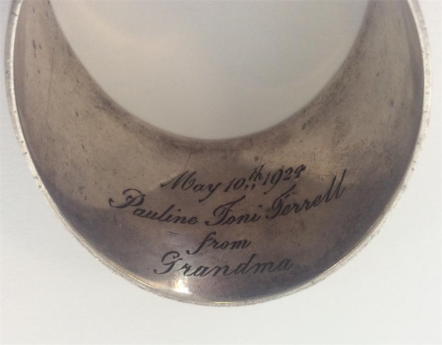 A good silver and enamelled napkin ring decorated - Image 2 of 2