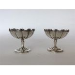 A pair of good quality silver Edwardian bonbon dis