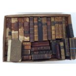 BINDINGS: a box of leather bindings c. 40 titles.