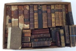 BINDINGS: a box of leather bindings c. 40 titles.