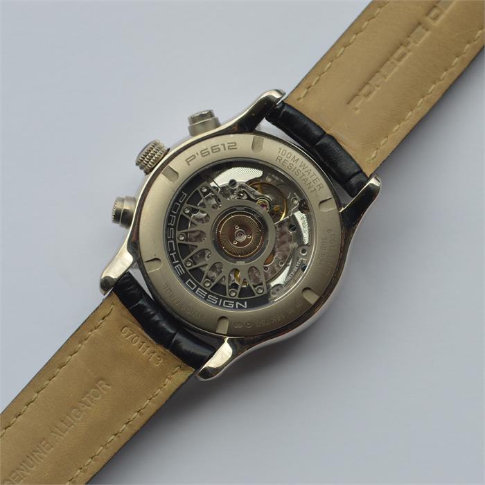 PORSCHE: An 18 carat white gold gent's Chronometer - Image 4 of 4