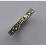 A good quality French diamond full eternity ring.