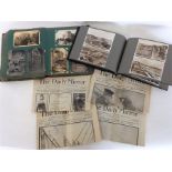 A group of three postcard albums and Daily Mirror newspapers following the tragedy of the Titanic 19