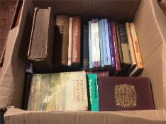 VARIOUS: a box of books, incl. local interest. Est
