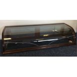 A good mahogany cased bow fronted glass display ca