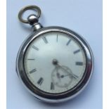 A gent's silver pair case pocket watch. By John Bl