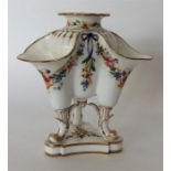 An attractive French trio of vases decorated with