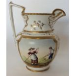 An attractive English harvest jug decorated with g