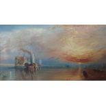 AFTER TURNER: "The Fighting Temeraire". Unframed o