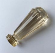 A large citrine desk seal of tapering form with fa