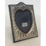 A good Sterling silver heart shaped picture frame.