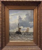 HENDRIK WILLEM MESDAG (1831 - 1915): Dutch fishing