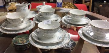 An attractive decorated part tea service.