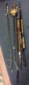 Five good modern fishing rods.