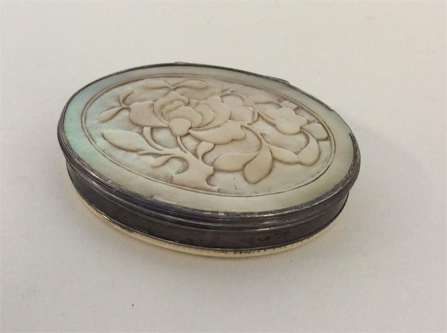 A good quality Antique silver and enamelled pill b