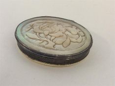 A good quality Antique silver and enamelled pill b