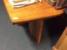 A stylish walnut table.