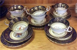 A decorative Aynsley tea service.