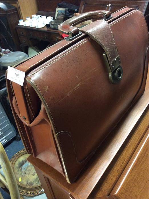 An old satchel.