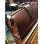 An old satchel.