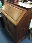 A good carved hardwood Oriental bureau.