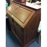 A good carved hardwood Oriental bureau.