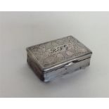 A good quality heavy Chinese silver snuff box attr