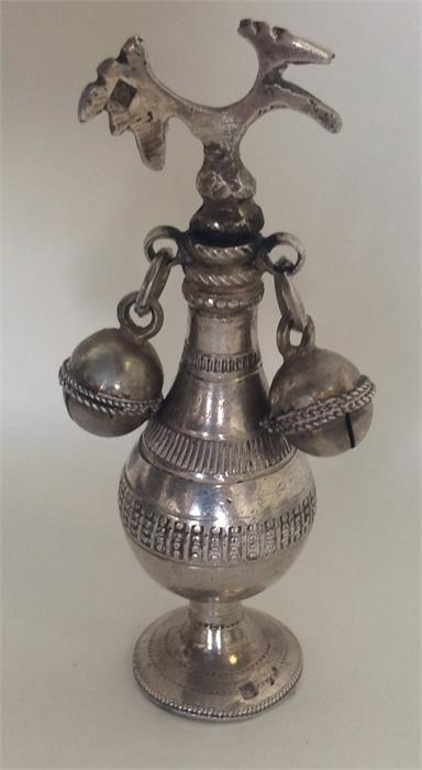 An unusual baluster shaped Continental silver ratt