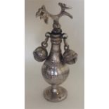 An unusual baluster shaped Continental silver ratt