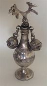 An unusual baluster shaped Continental silver ratt