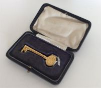 A cased silver gilt "Golden Wedding Anniversary" k