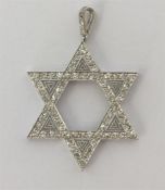 A good quality diamond "Star of David" pendant wit