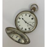 A gent's Continental silver Hunter pocket watch wi