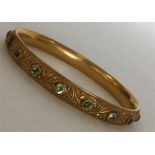 KREMENTZ: A good quality high carat gold bangle de